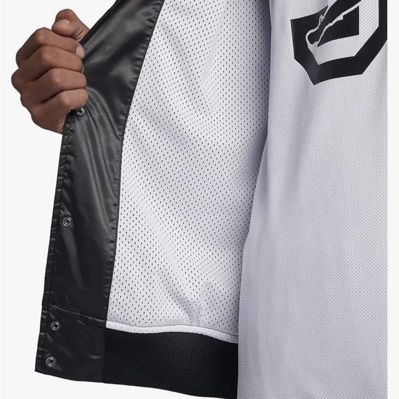 Jordan Air Jordan Sportswear He Got Game Satin Jacket 'Black” Size Large - Picture 2 of 9